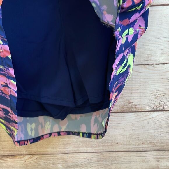 ZELOS SKORT‎ IN NAVY BLUE PRINT - Picture 5 of 5